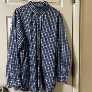 Plaid button down shirt